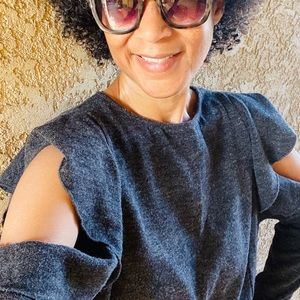 Zara Collection Cut Out Bare Arm Sweater